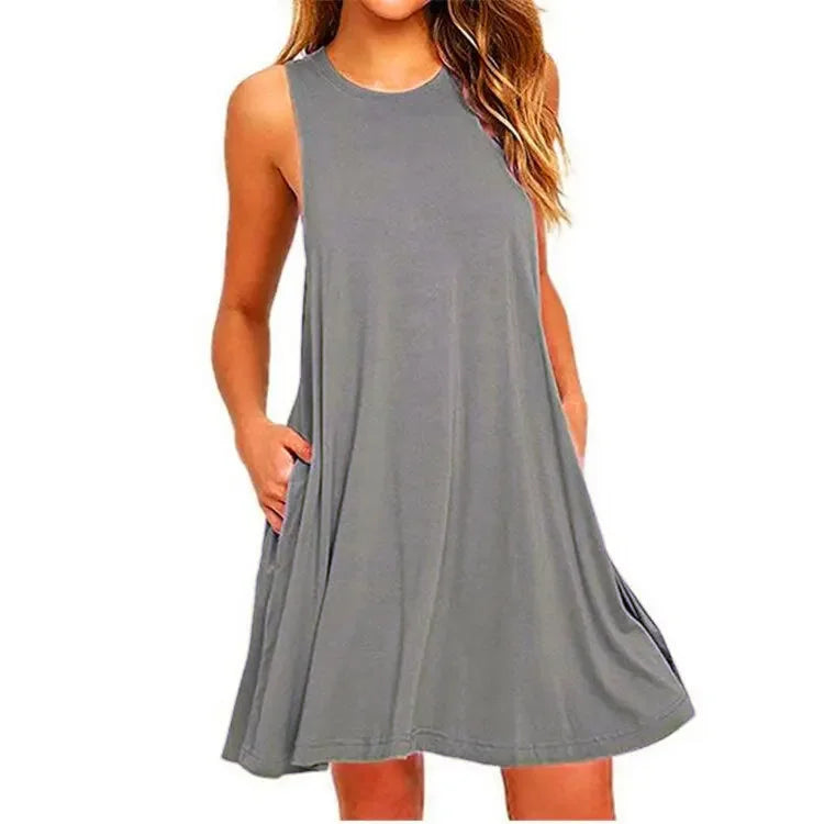 Everyday Casual Dress With Pockets