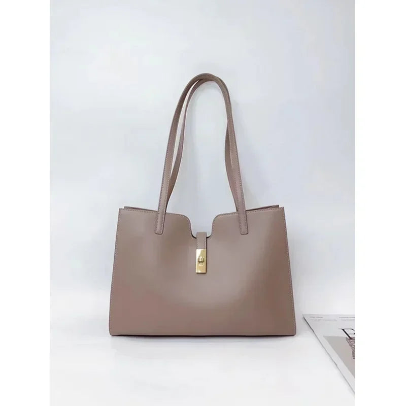 LUX Shopper Leather Shoulder Bag