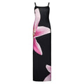 Summer Floral Spaghetti Maxi Sundress