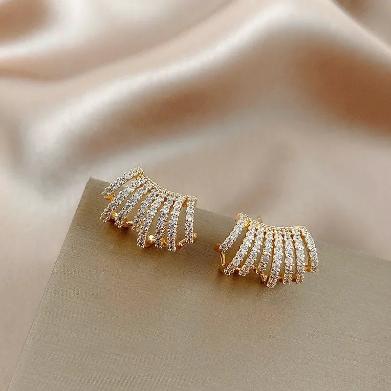 LUX Zircon Pearl Drop Earrings