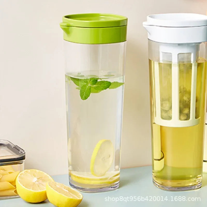 Rotating Seal Cold Brew Pitcher with Removable Infuser  Cute Water Bottle  Water Bottle with Straw