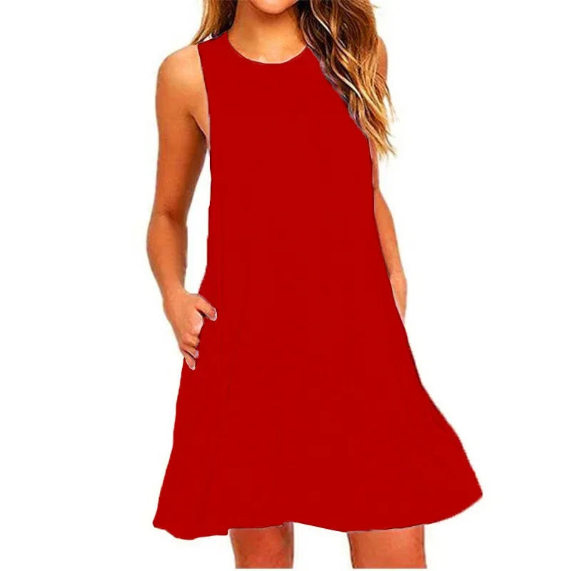 Everyday Casual Dress With Pockets