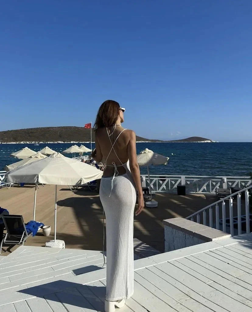 Hailey Halter Maxi Dress