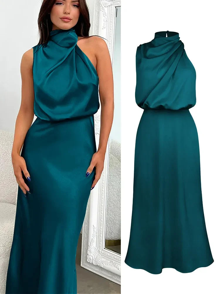 Mona Satin Evening Dress