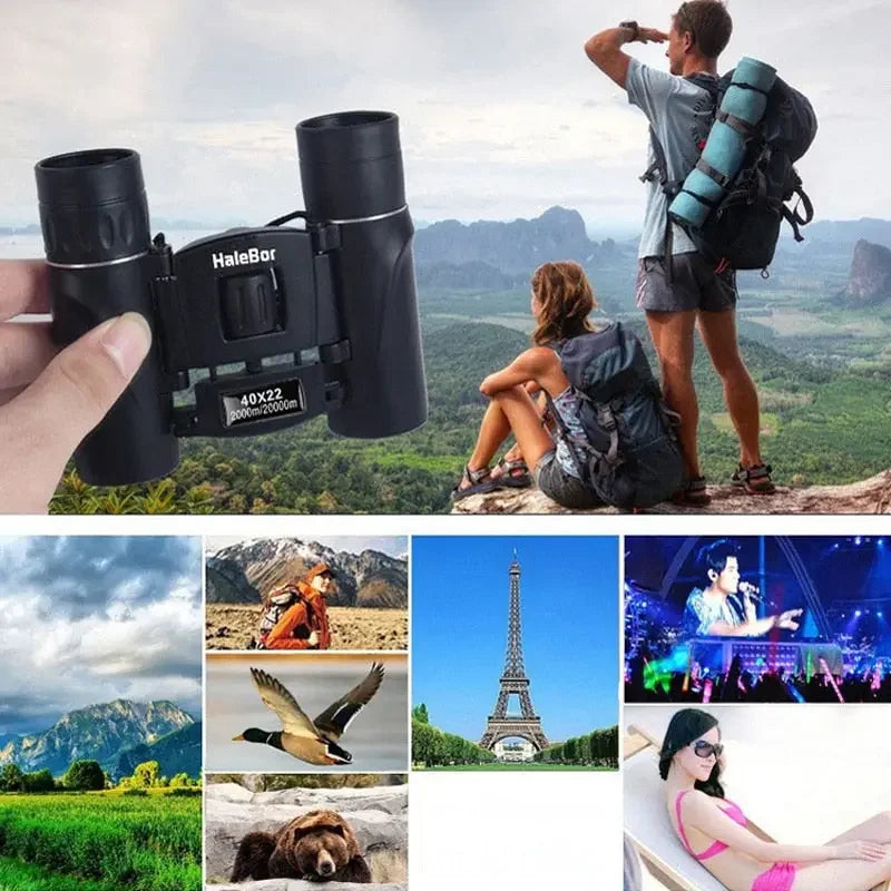 Mini Travel Binoculars Optics 40x22 HD Range