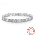 LUX 925 Sterling Silver Crystal Bracelet