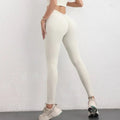 TRY TO BN Back V Leggings Scrunch Fitness Yoga Pants Women Workout High Waisted Trousers Running Jogging Active Tights Gym Wear