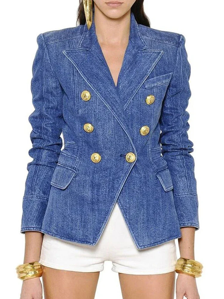 Designer Blazer Denim Jacket