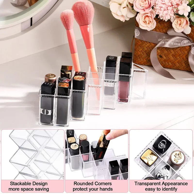 Professional Acrylic Lipstick Organizer