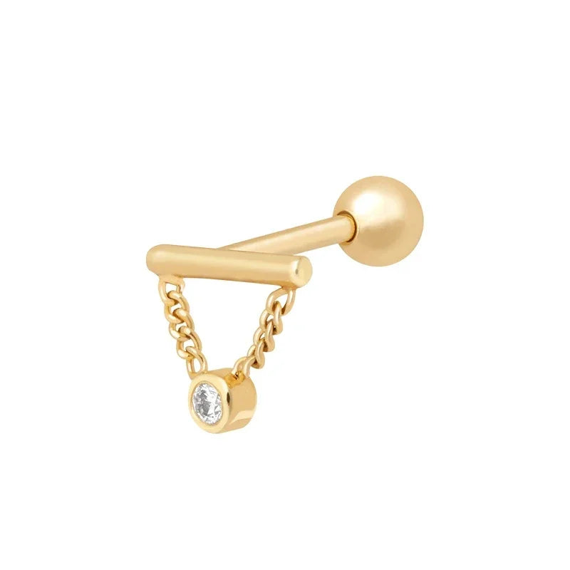 Moon Stud Earrings