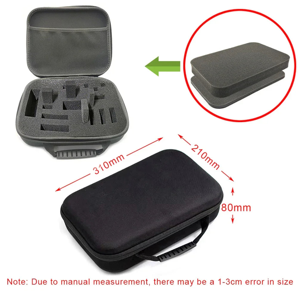 8 Slot Watch Storage Box Shockproof Watch Carry Case Organizer Protective Canvas EVA Hard Shell Zipper Watch Storage Case