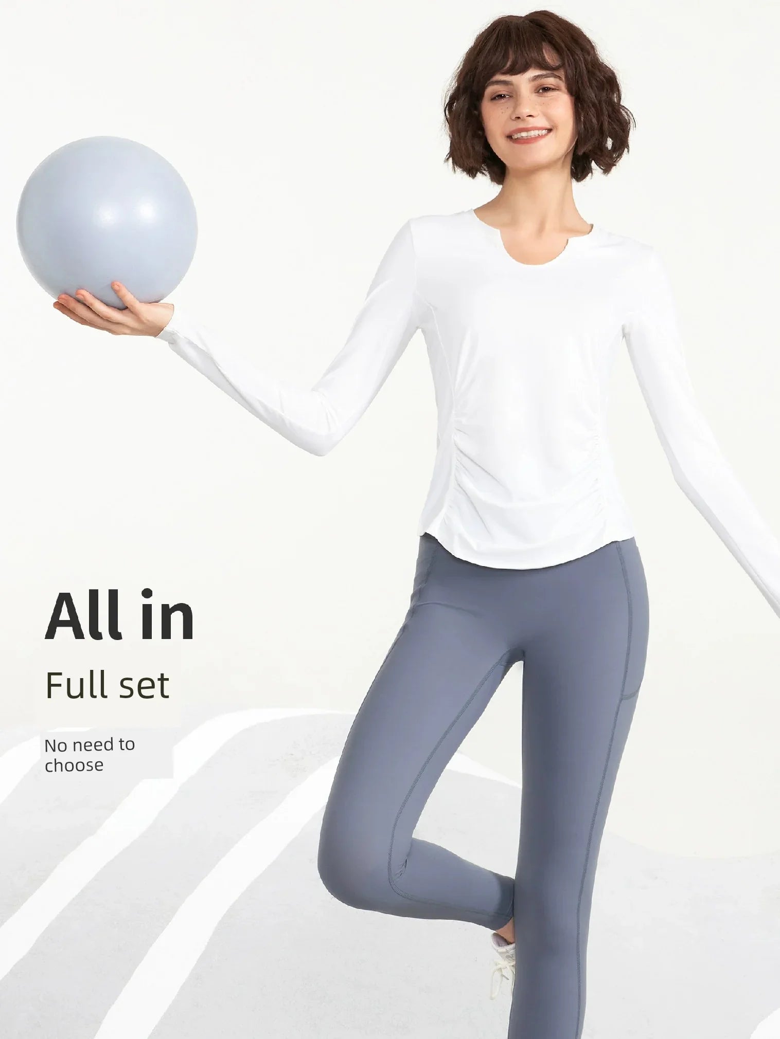 Slim Fit Breathable Fancy Outer Wear Long Sleeve Women's Yoga Clothes
