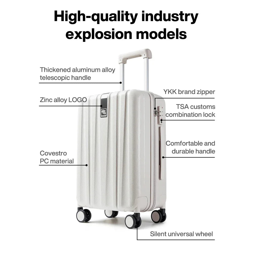 Lux Spinner Luggage Suitcase