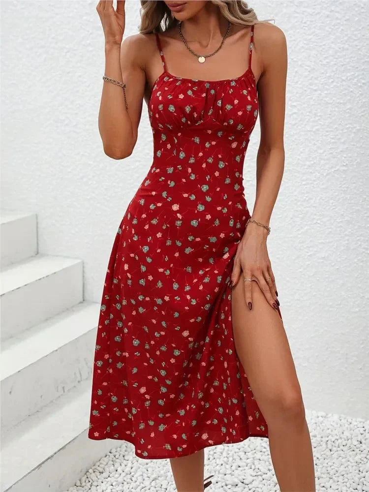 Market Polka Dot Midi Dress