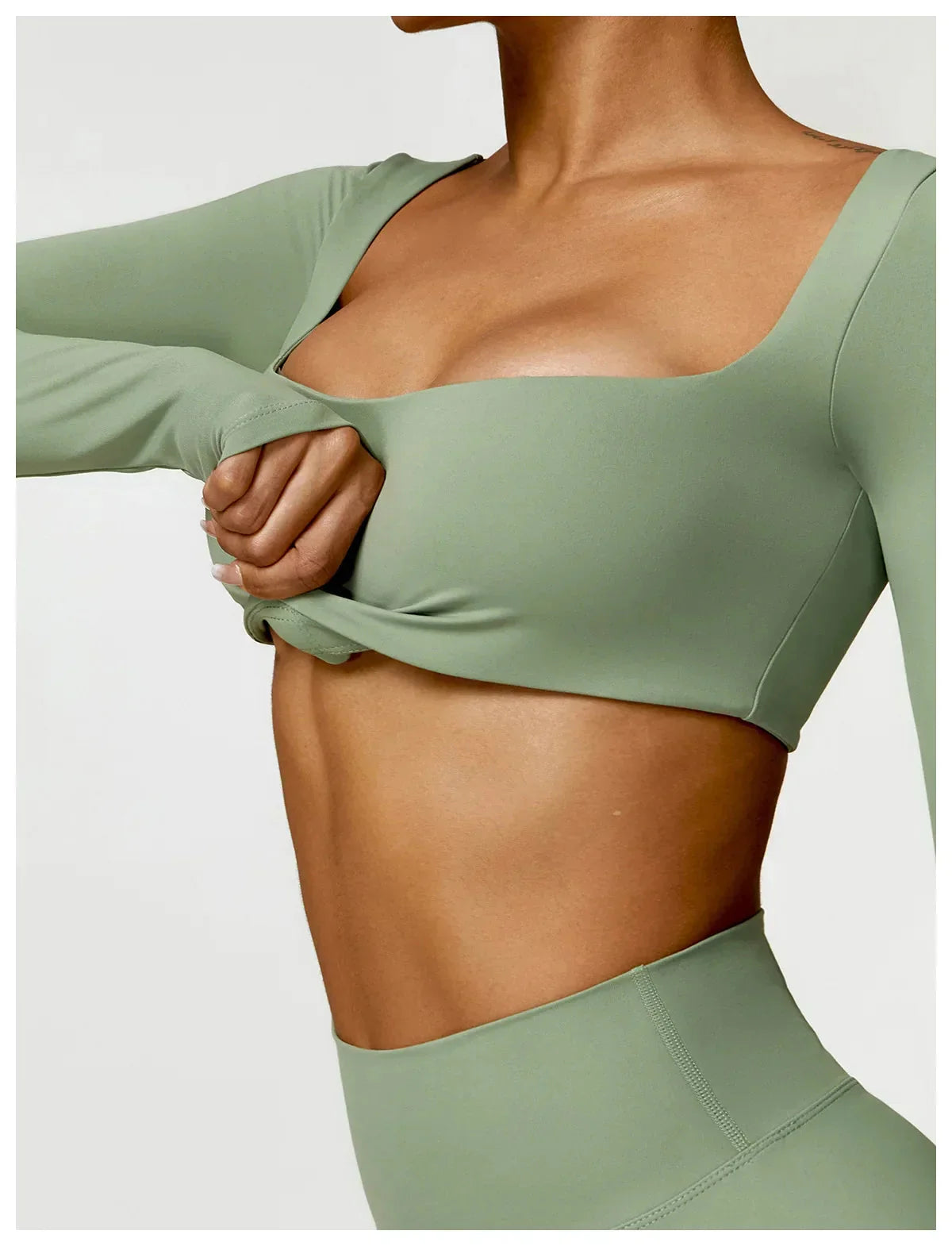 New Long sleeve Shirt Sports Set Women Fitness Tights Yoga Set Crop Top Running High Waist Gym Set Womens Outfits Yoga Clothing