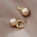 LUX Zircon Pearl Drop Earrings