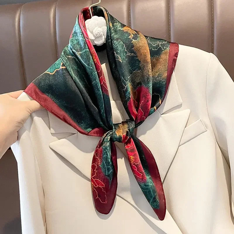 Saturday Afternoon Silk Square Scarf