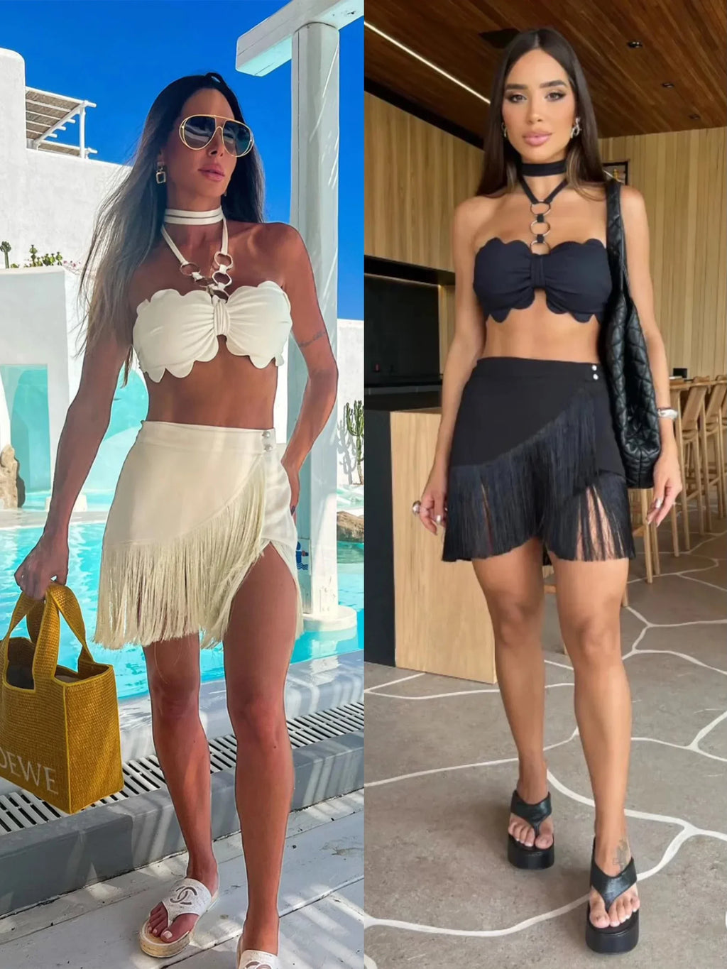 Britany Beach Bandeau & Skirt Set