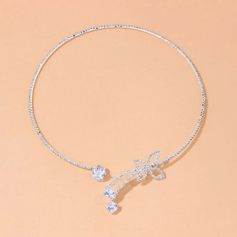 Adjustable Butterfly Collar Necklace