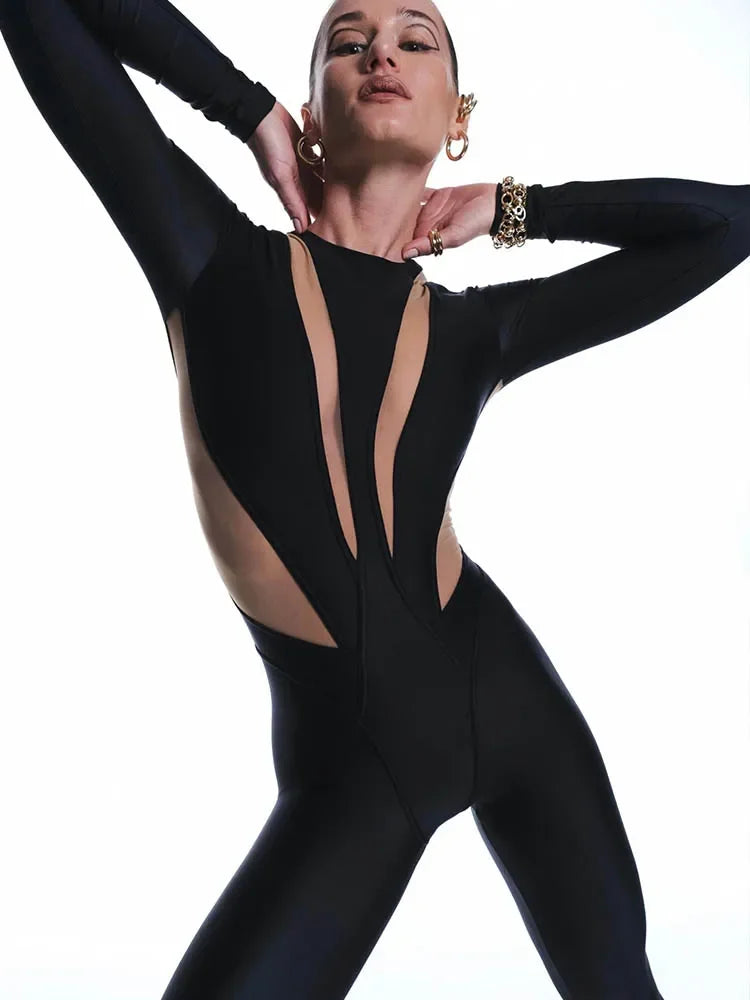 Mateo Black Skinny Jumpsuit