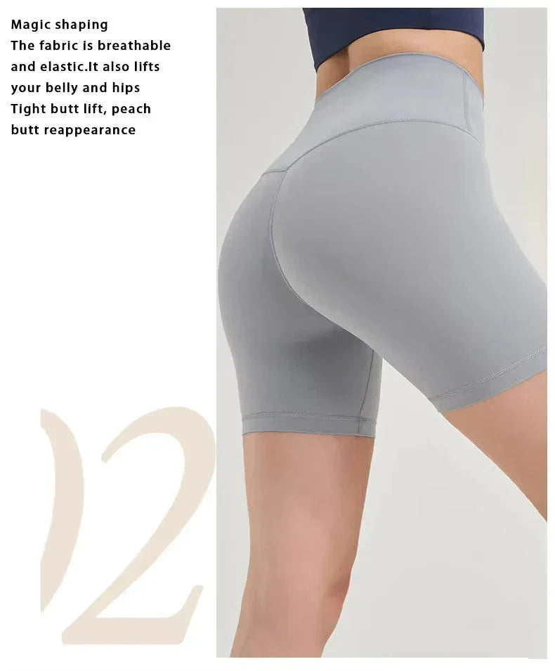 Women Butt Lifting sport short Seamles High Waist Yoga Shorts Breathable Soft Elastic slim shorts woman push up yoga legging