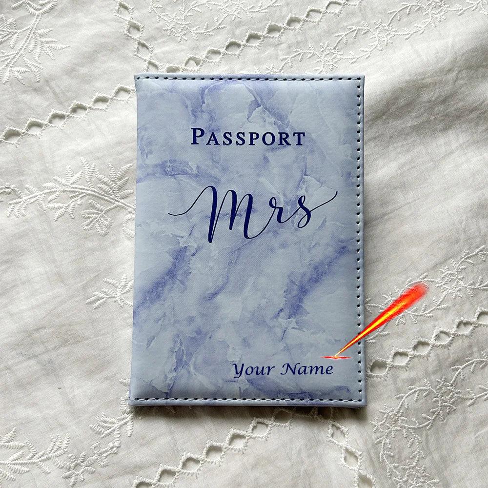 Personalised Mr and Mrs Passport Covers with Customized Name Passport Holder customized passport cover for couples