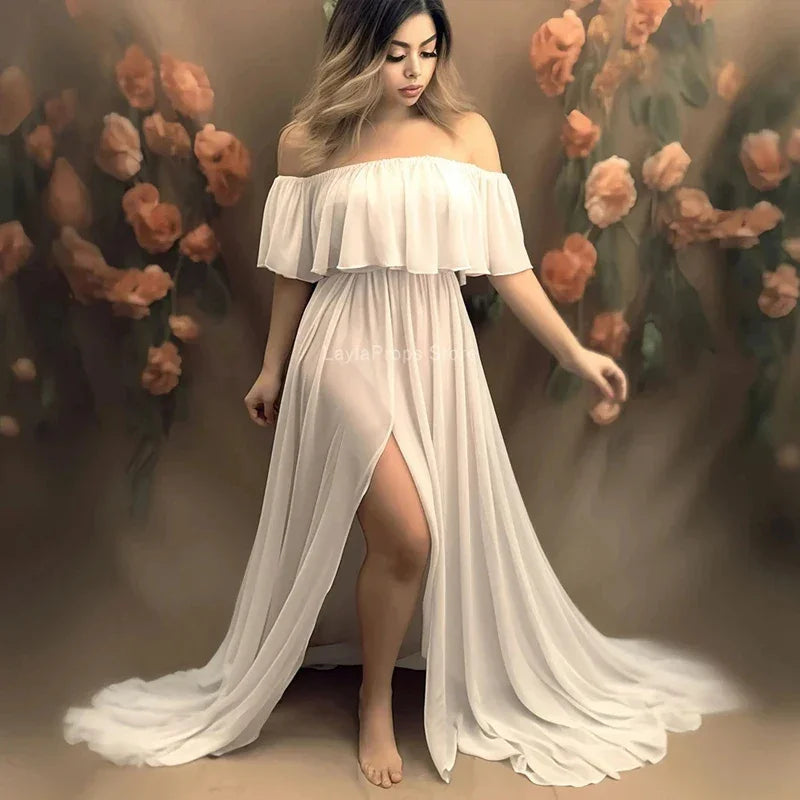 Off The Shoulder Elegant Pregnancy Dress