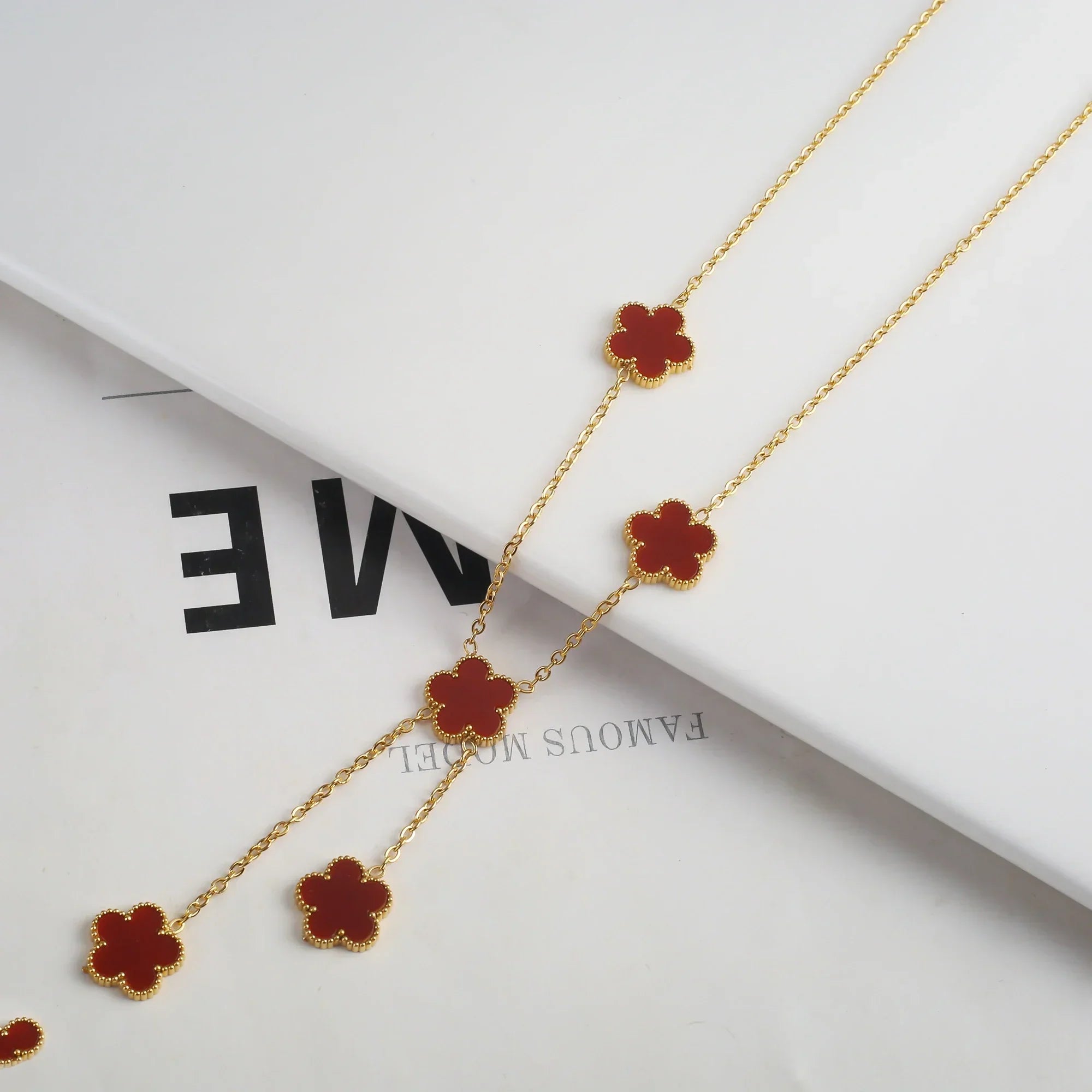 Gold Plated Stainless Steel Flower Bracelet