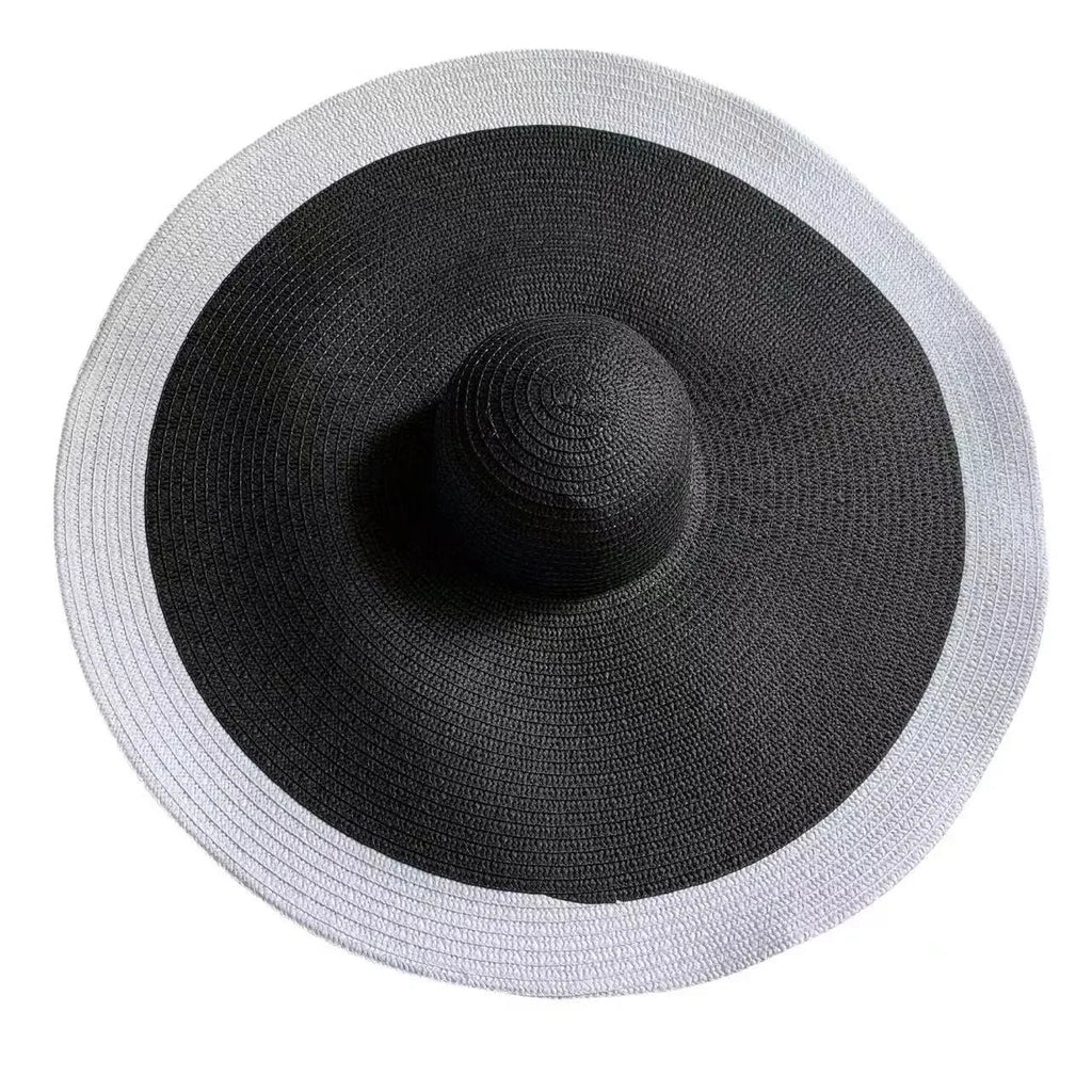 Oversized Foldable Wide Brim Sun Hat For UV Protection