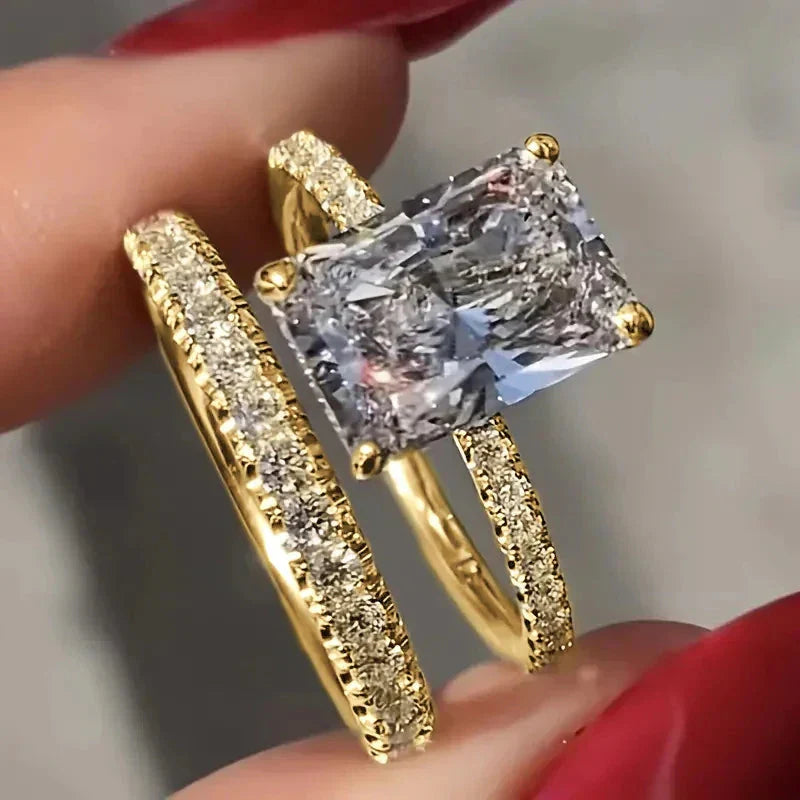 Luxe Cubic Zirconia Ring Set