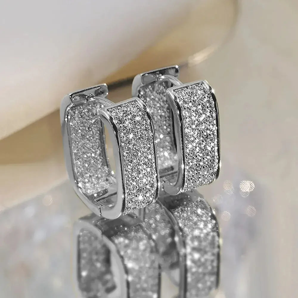 Fashion CZ Hoop Earrings