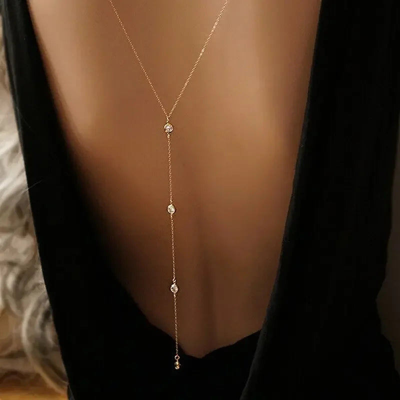 Bikini Beach Crossover Harness Necklace