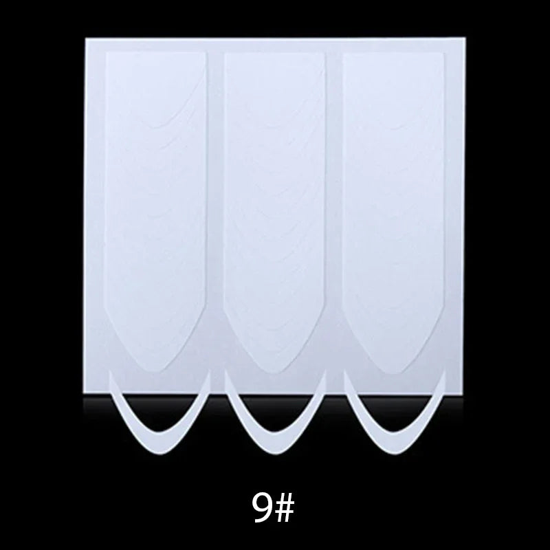 White French Manicure Nail Sticker Stencil