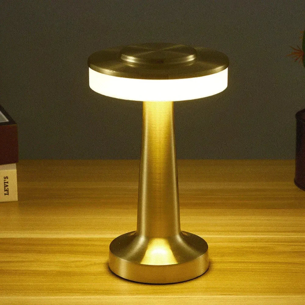 Retro Bar Table Lamp Led Rechargeable Desk Light Room Decor Lampe Camping Luces Bedroom Coffee Decoration Chambre Night Lights