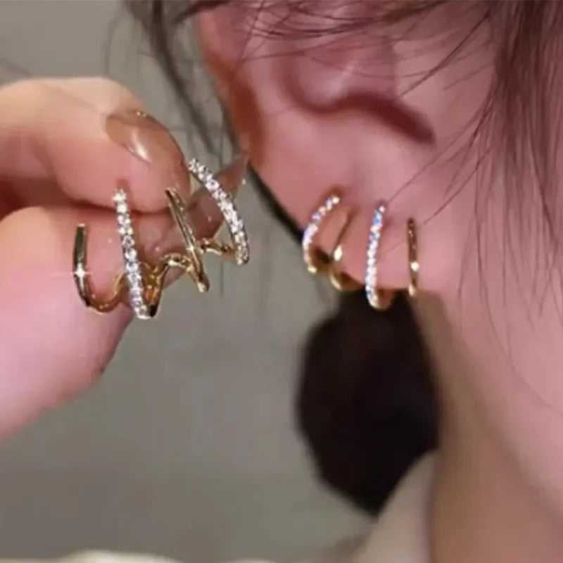 LUX Zircon Pearl Drop Earrings