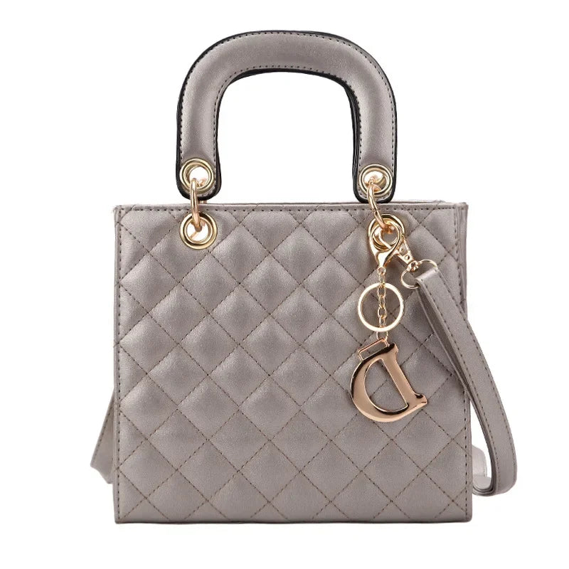 Diamond Stitch Handle Bag