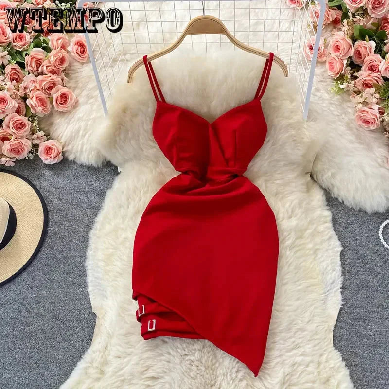 Lady In Red Mini Dress