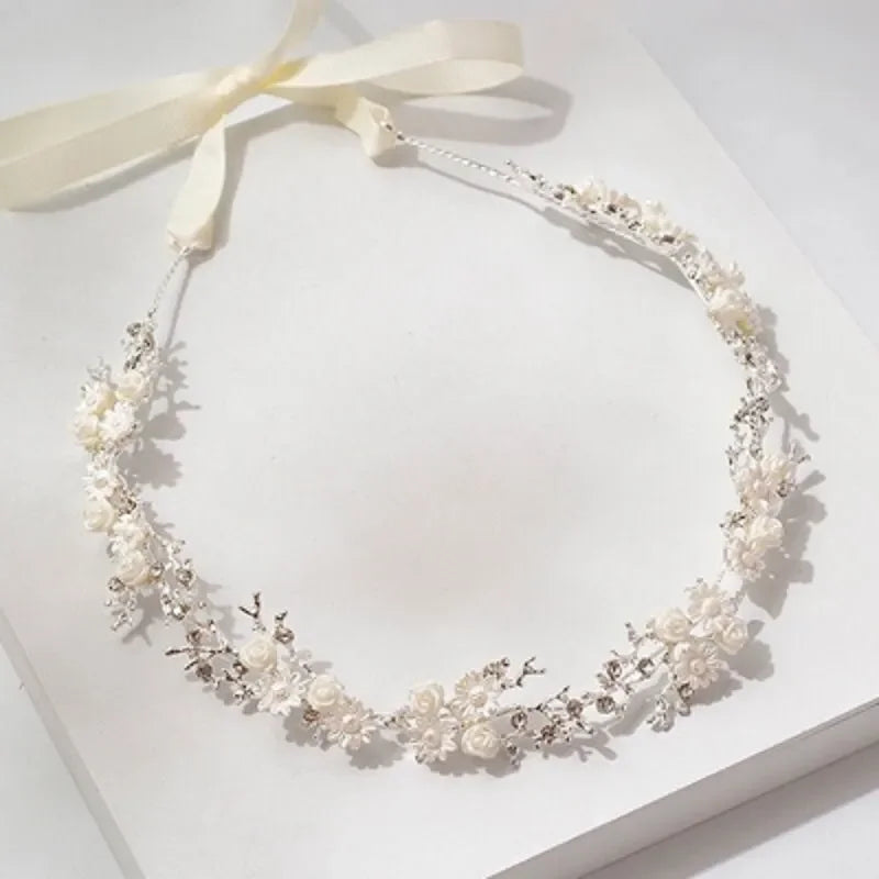 Pearl Crystal Bridal Headband