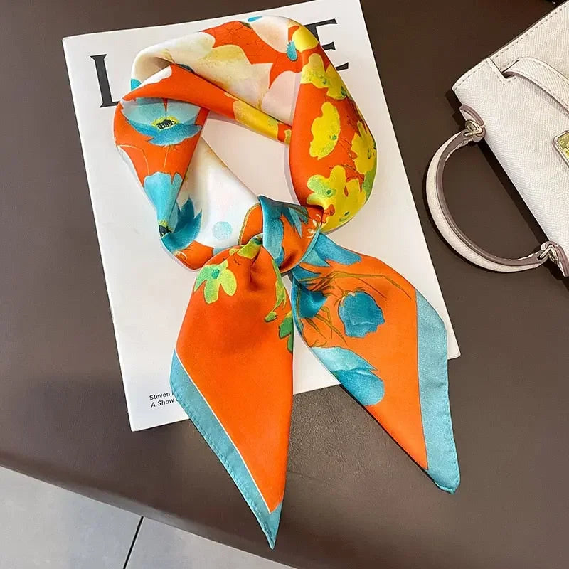 Saturday Afternoon Silk Square Scarf