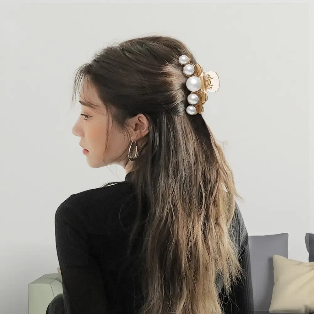 Giant Pearl Acrylic Hair Clip