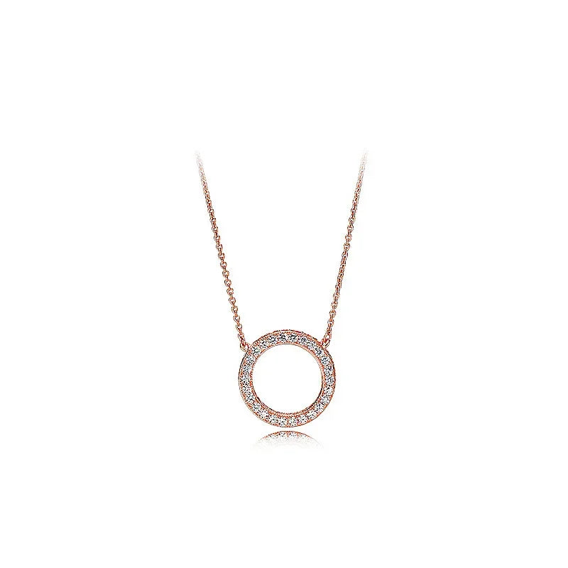 Friendship 925 Sterling Silver Zircon Necklace