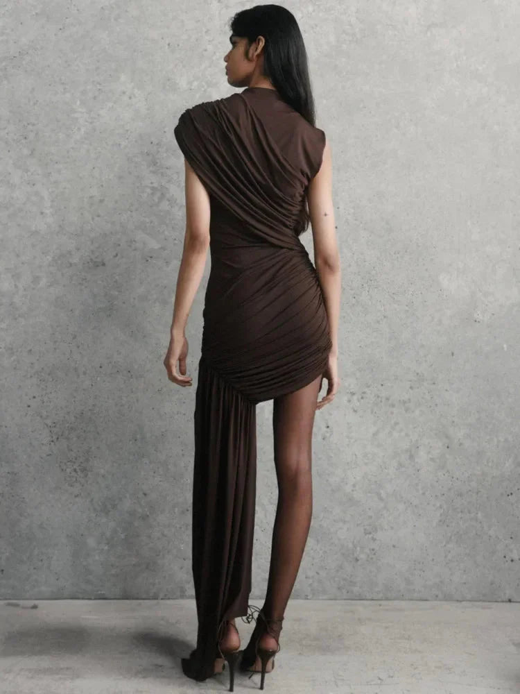 Melissa Draped & Ruched Mini Dress