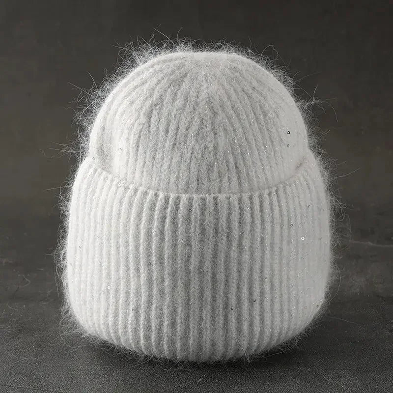 Women’s Rabbit Fur Beanie Hat