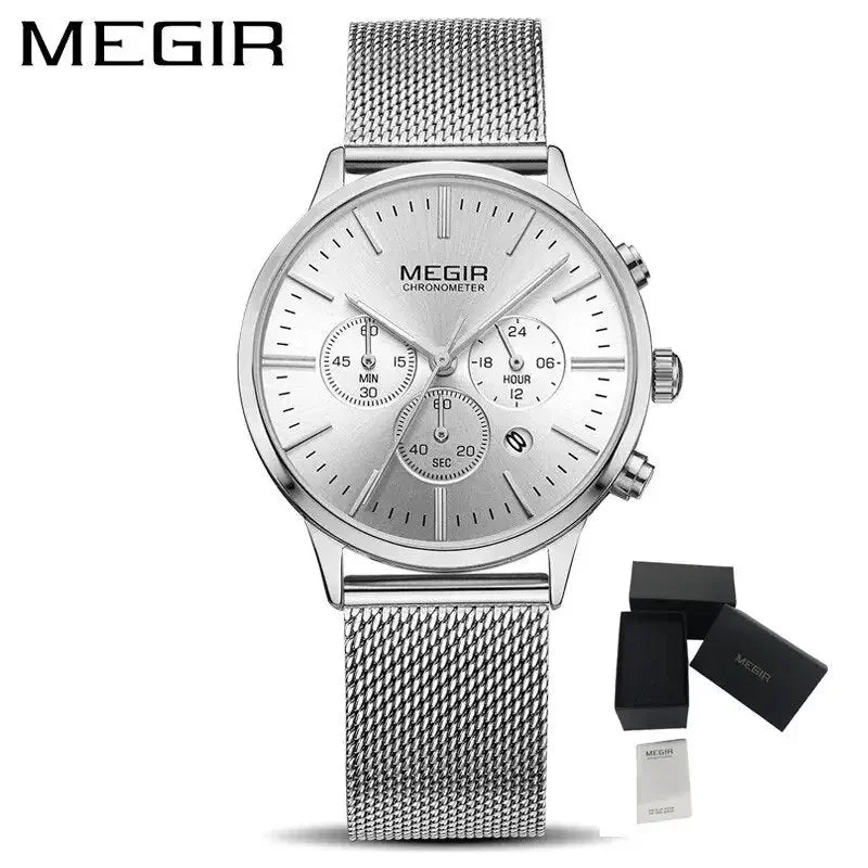 MEGIR Brand Luxury Women Watches Fashion Quartz Ladies Watch Sport Relogio Feminino Wristwatch Waterproof Dress Clock 2011