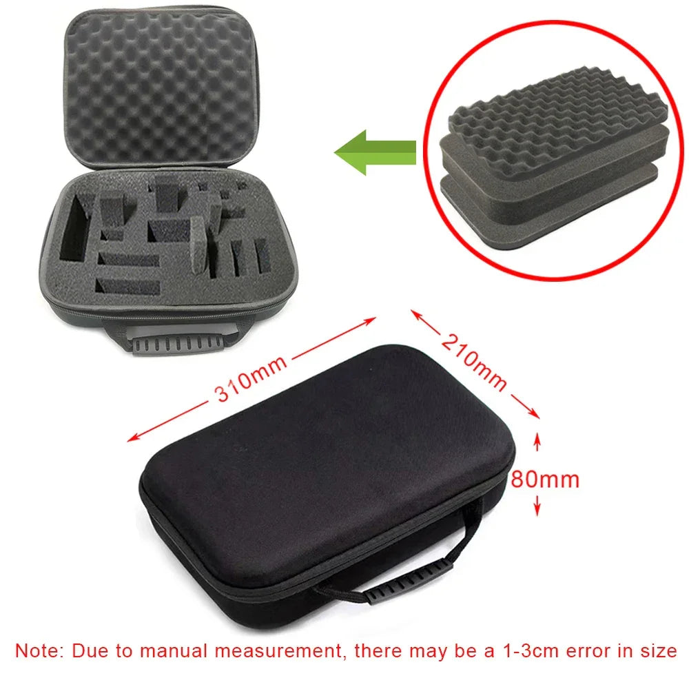 8 Slot Watch Storage Box Shockproof Watch Carry Case Organizer Protective Canvas EVA Hard Shell Zipper Watch Storage Case