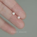 925 Sterling Silver Heart Stud Earrings