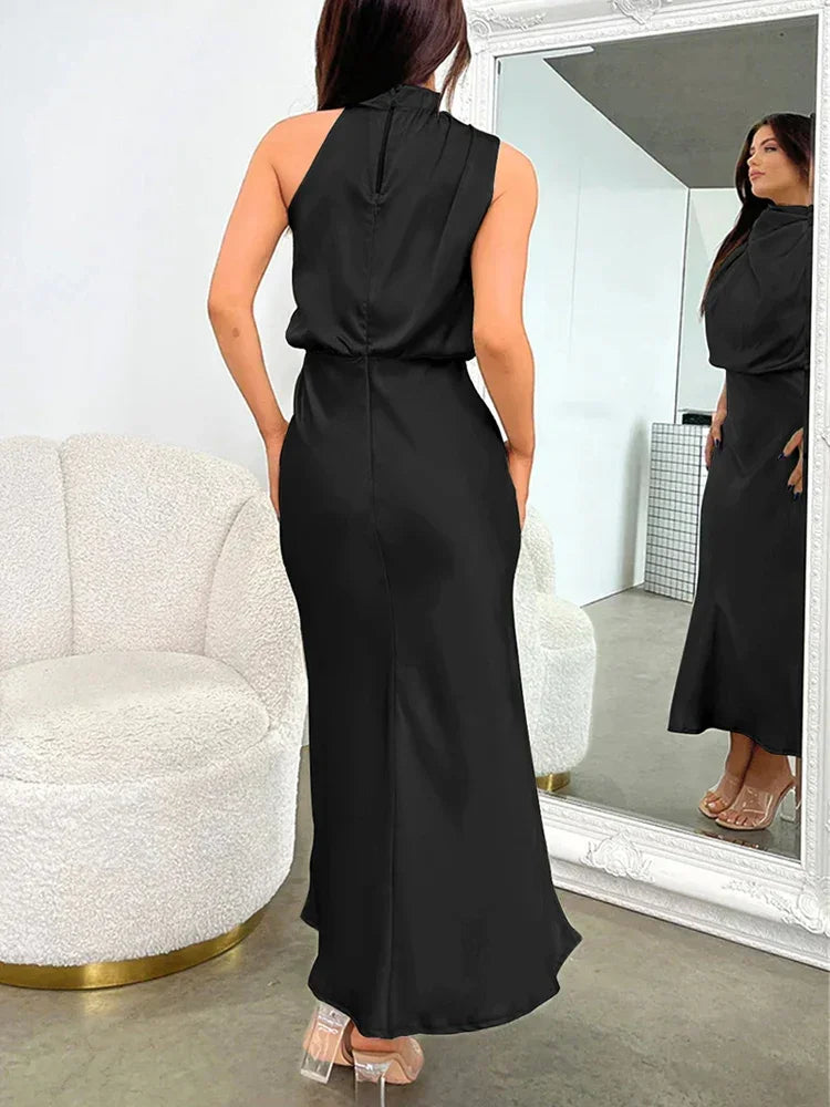 Mona Satin Evening Dress