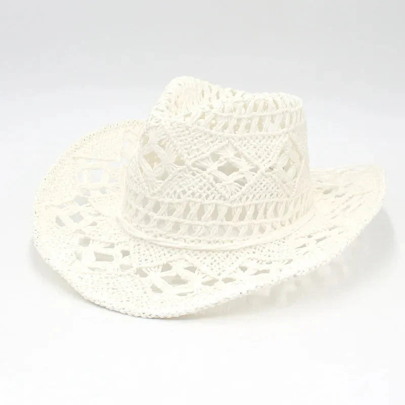 Handmade Vintage Curled Wide Brim Sun Hat