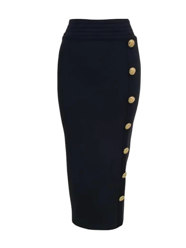 Amy Button Bandage Skirt