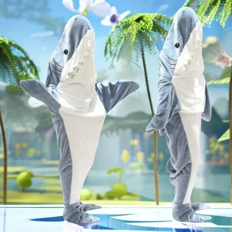TikTok Kids Shark Blanket Onesie
